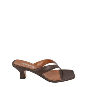 Paris Texas Portofino Thong Mules Brown Womens